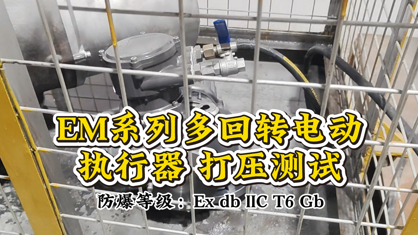 嚴(yán)測(cè)試鑄品質(zhì) ——EM 系列多回轉(zhuǎn)電動(dòng)執(zhí)行器打壓測(cè)試圓滿(mǎn)完成